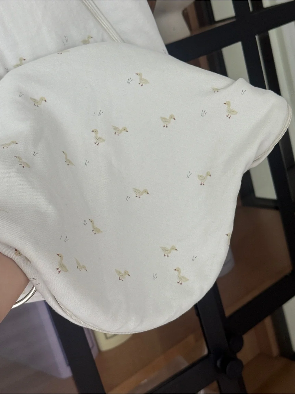 Quincy Mae ducklings sleeping sack bag baby toddler unisex print neutral cotton